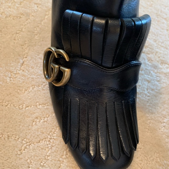 Authentic Gucci Marmont Fringe Booties - Picture 3 of 5
